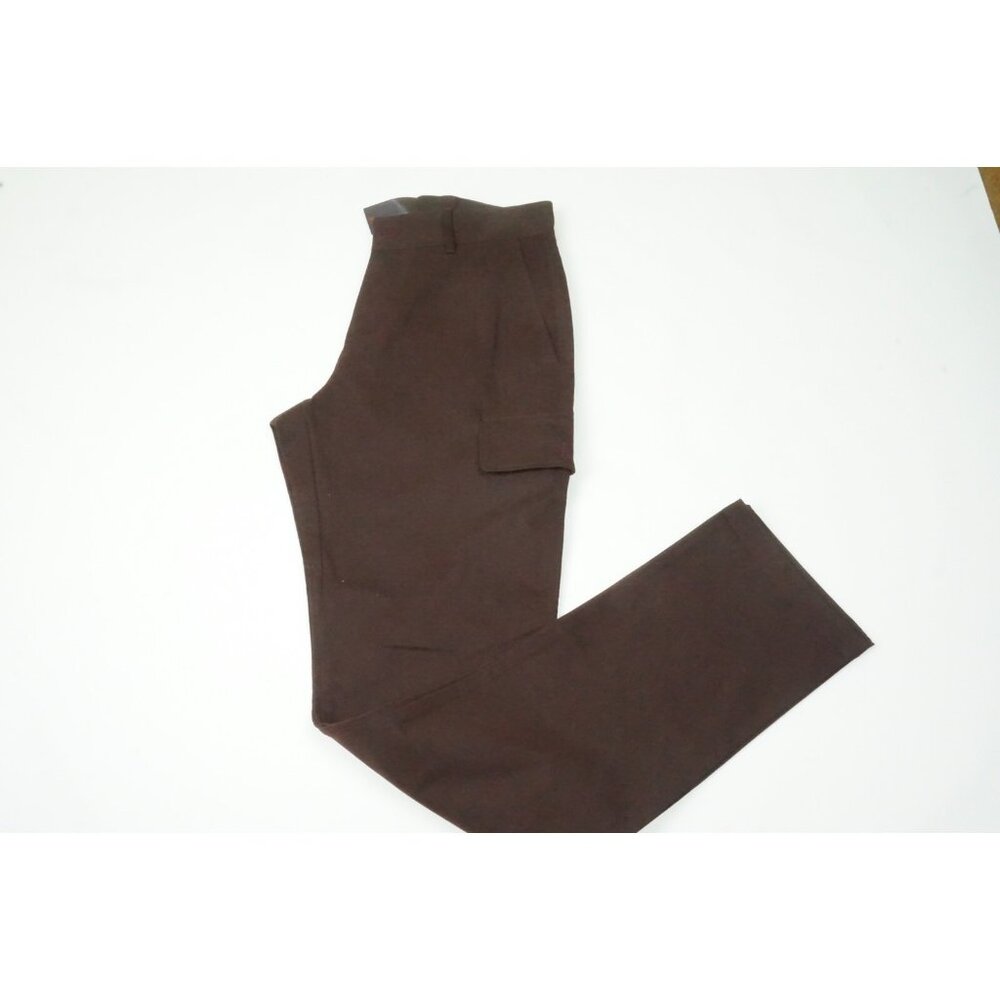 Isaia Comfort Project Brown/Maroon Cargo Cotton Blend Pant 48R EU NEW